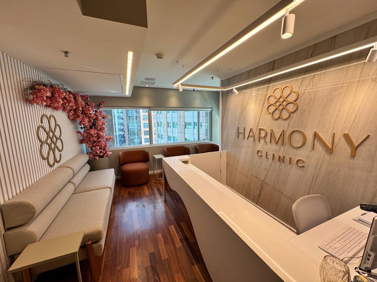 Recepção da Harmony Clinic